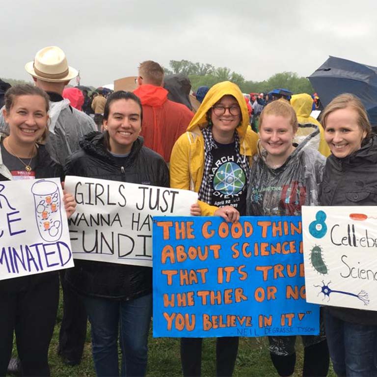 IU Biology marches for science